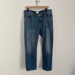 Hatch Women's Size 30 Blue Straight Leg Maternity Jeans